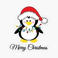 Christmas Penguin&quot; Poster by mightyawesome | Redbubble